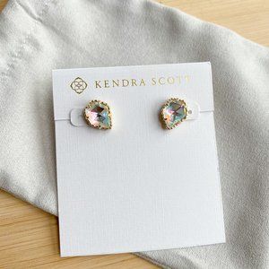 Kendra Scott Dichroic Glass Tessa Earrings Gold